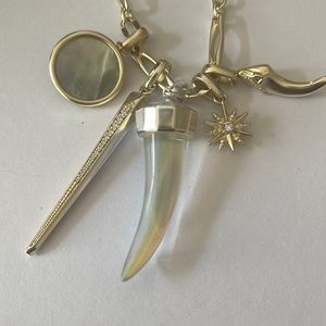 Kendra Scott Gold Necklace with 5 removable charms